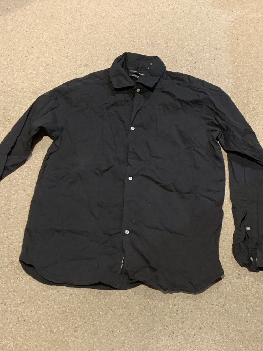 #689 "Tahari"  Black Lightweight Button-Up Shirt Jacket